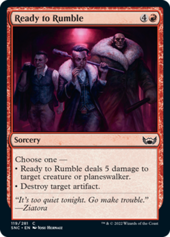 Ready to Rumble - Streets of New Capenna - English - NM - MTG