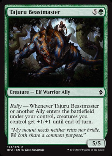 Tajuru Beastmaster - Battle for Zendikar - English - NM - MTG