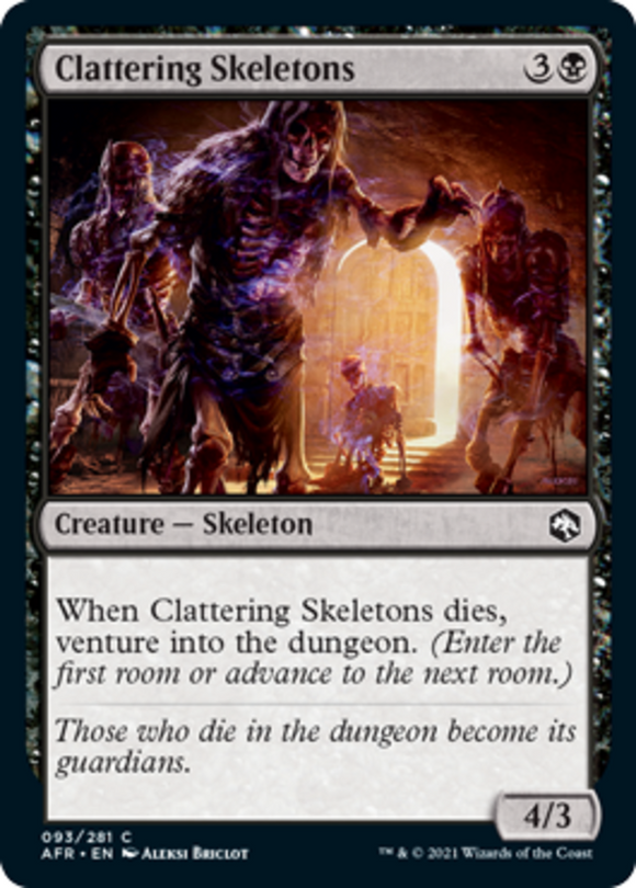 Clattering Skeletons - Forgotten Realms - English - NM - MTG