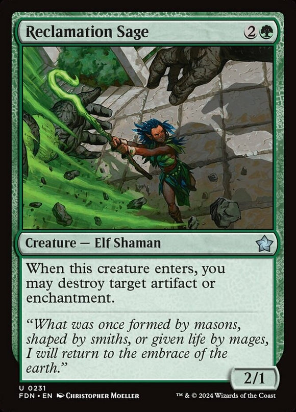 Reclamation Sage - Foundations - English - NM - MTG