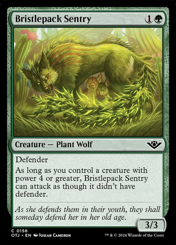 Bristlepack Sentry - Outlaws of Thunder Junction - English - NM - MTG