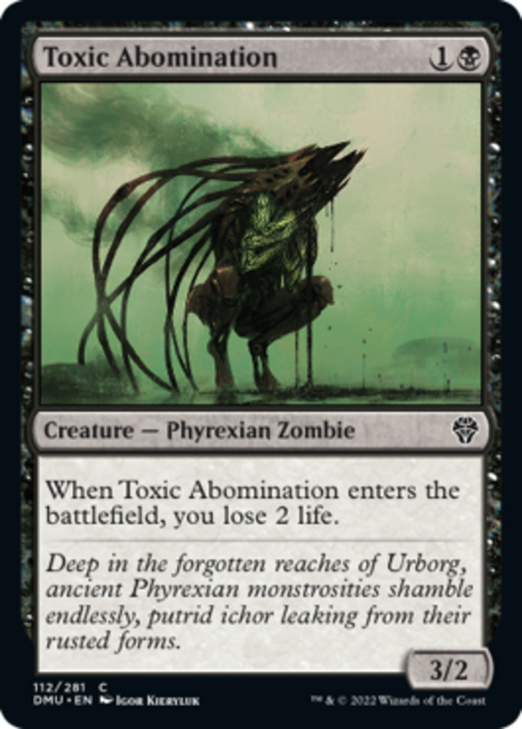 Toxic Abomination - Dominaria United - English - NM - MTG