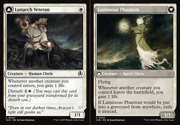 Lunarch Veteran // Luminous Phantom - Innistrad Remastered - English - NM - MTG