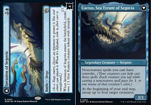 Invasion of Segovia // Caetus, Sea Tyrant of Segovia - March of the Machines - E