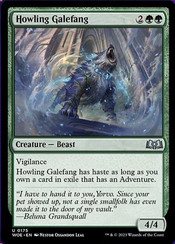 Howling Galefang - Wilds of Eldraine - English - NM - MTG