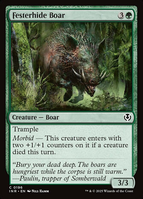 Festerhide Boar - Innistrad Remastered - English - NM - MTG