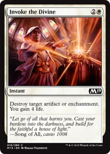 Invoke the Divine - Core Set 2019 (M19) - English - NM - MTG
