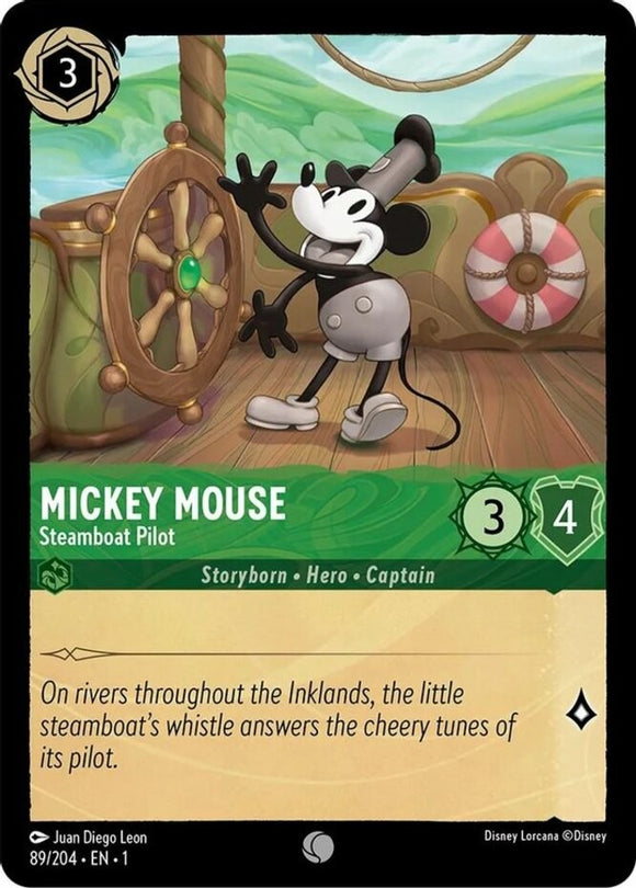 Mickey Mouse - Steamboat Pilot - 89/204 - Common - The First Chapter NM