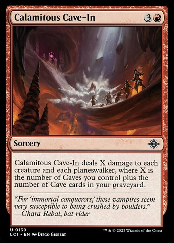 Calamitous Cave-In - Lost Caverns of Ixalan - English - NM - MTG