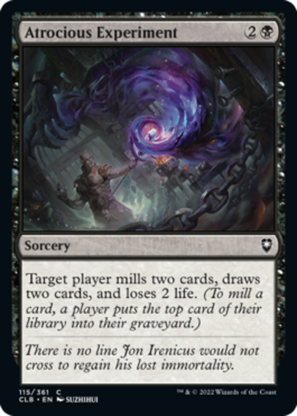 Atrocious Experiment - Battle for Baldur's Gate - English - NM - MTG