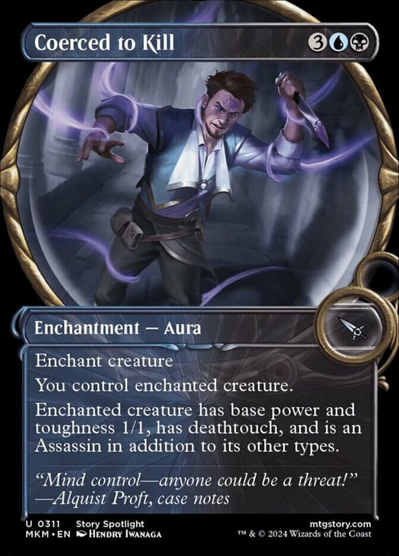 Coerced to Kill - Showcase - Murders at Karlov Manor - English - NM - MTG