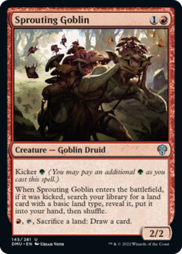 Sprouting Goblin - Dominaria United - English - NM - MTG