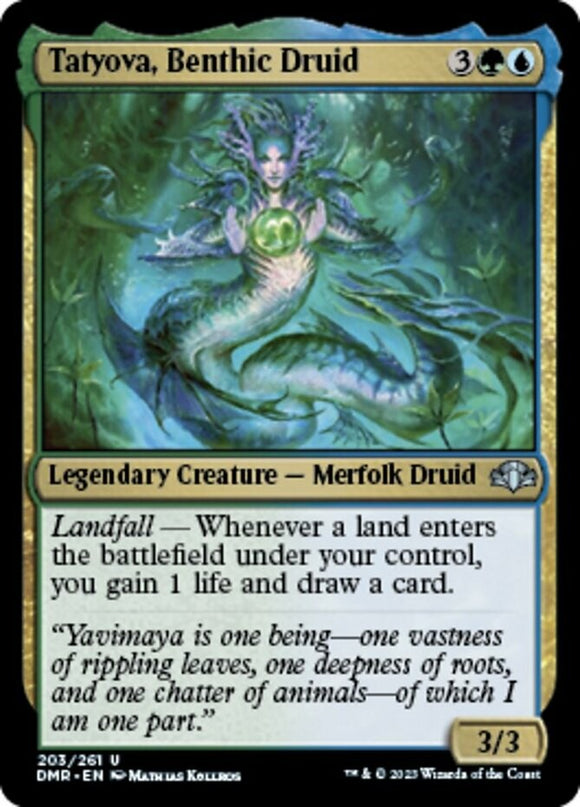 Tatyova, Benthic Druid - Dominaria Remastered - English - NM - MTG