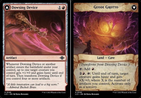Dowsing Device // Geode Grotto - Lost Caverns of Ixalan - English - NM - MTG