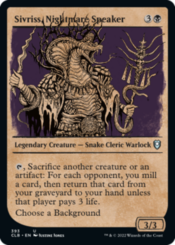 Sivriss, Nightmare Speaker - Showcase - Battle for Baldur's Gate - English - NM