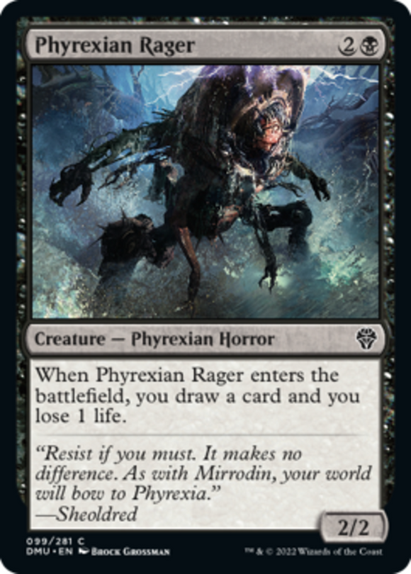Phyrexian Rager - Dominaria United - English - NM - MTG