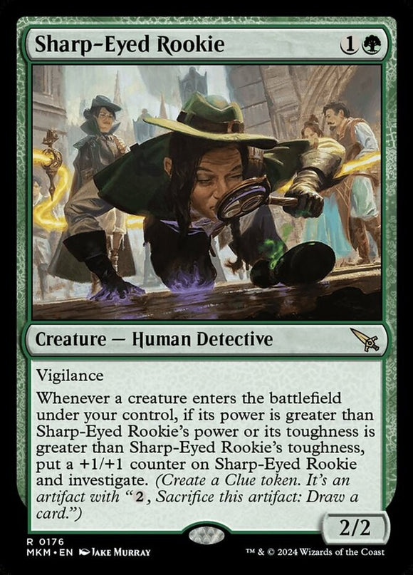 Sharp-Eyed Rookie - Murders at Karlov Manor - English - NM - MTG
