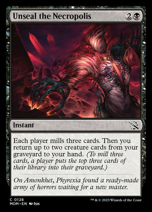 Unseal the Necropolis - March of the Machines - English - NM - MTG