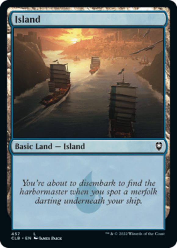 Island (457) - Battle for Baldur's Gate - English - NM - MTG