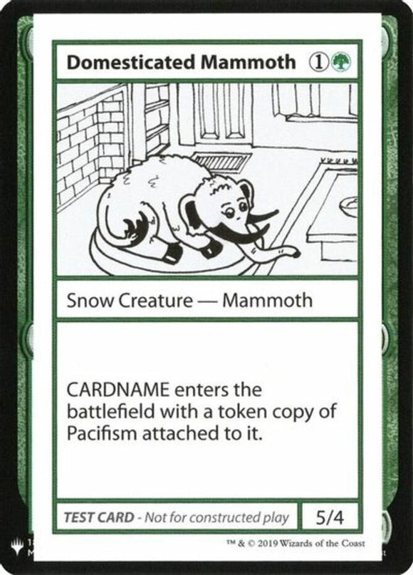 Domesticated Mammoth - Mystery Booster - Convention Edition Playtest Cards - Eng
