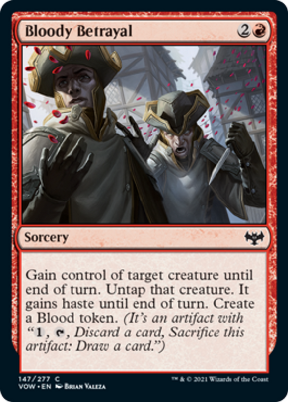 Bloody Betrayal - Innistrad: Crimson Vow - English - NM - MTG
