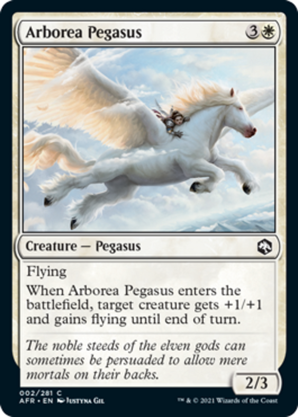 Arborea Pegasus - Forgotten Realms - English - NM - MTG
