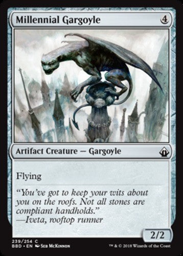 Millennial Gargoyle - Battlebond - English - NM - MTG