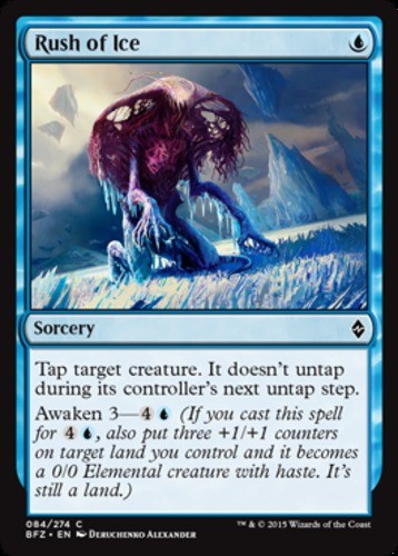 Rush of Ice - Battle for Zendikar - English - NM - MTG