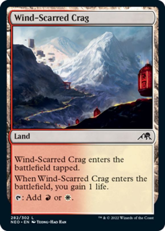 Wind-Scarred Crag - Kamigawa: Neon Dynasty - English - NM - MTG
