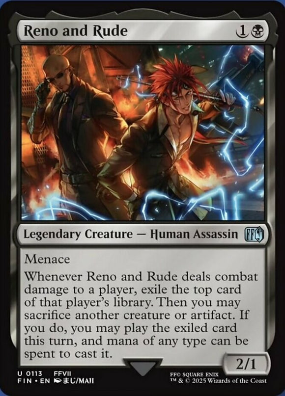 Reno and Rude - Final Fantasy - English - NM - MTG