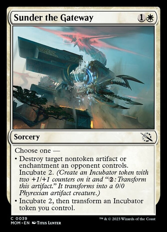 Sunder the Gateway - March of the Machines - English - NM - MTG