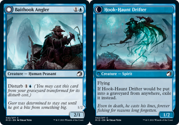Baithook Angler // Hook-Haunt Drifter - Innistrad: Midnight Hunt - English - NM