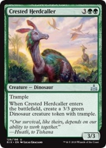 Crested Herdcaller - Rivals of Ixalan - English - NM - MTG