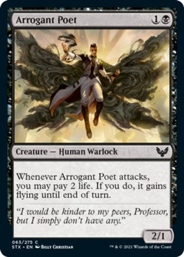Arrogant Poet - Strixhaven: School of Mages - English - NM - MTG