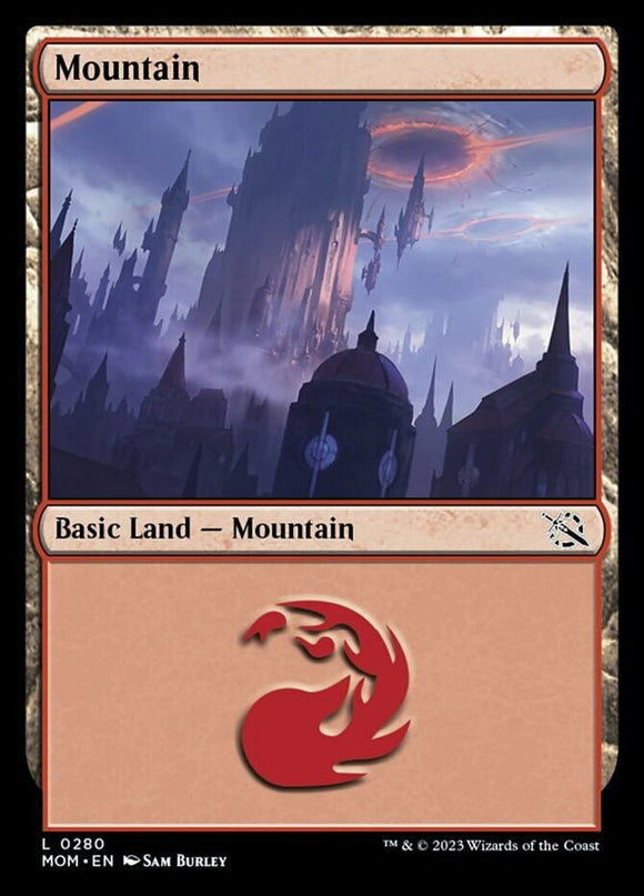 Mountain (280) - March of the Machines - English - NM - MTG