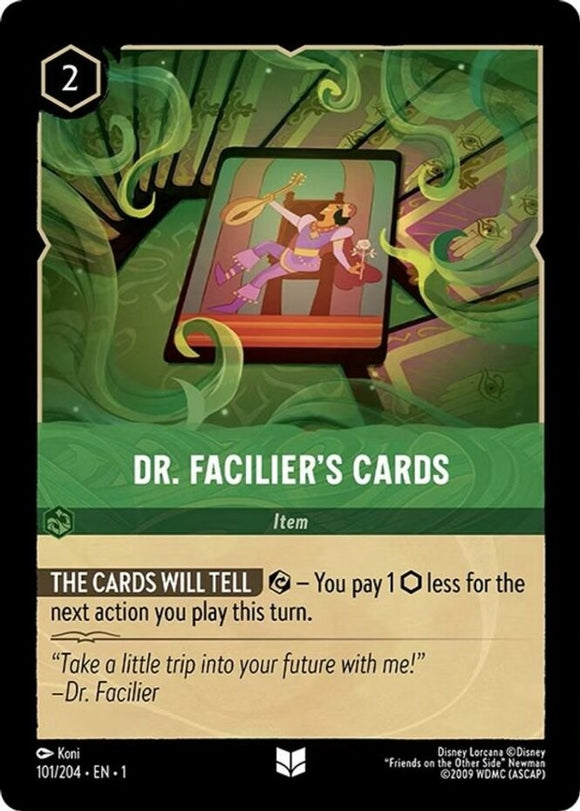 Dr. Facilier's Cards - 101/204 - Uncommon - The First Chapter NM