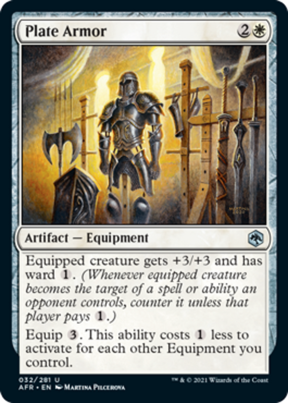 Plate Armor - Forgotten Realms - English - NM - MTG