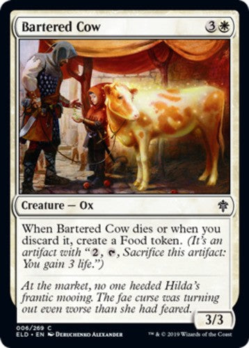 Bartered Cow - Throne of Eldraine - English - NM - MTG