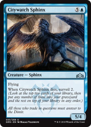 Citywatch Sphinx - Guilds of Ravnica - English - NM - MTG