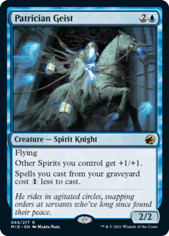 Patrician Geist - Innistrad: Midnight Hunt - English - NM - MTG
