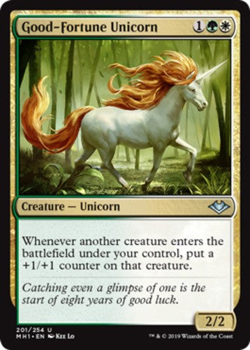 Good-Fortune Unicorn - Modern Horizons - English - NM - MTG