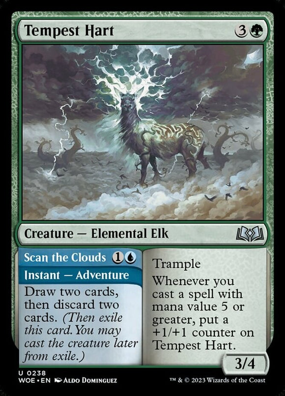Tempest Hart // Scan the Clouds - Wilds of Eldraine - English - NM - MTG