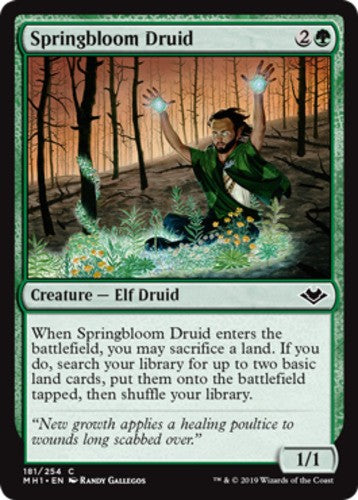 Springbloom Druid - Modern Horizons - English - NM - MTG