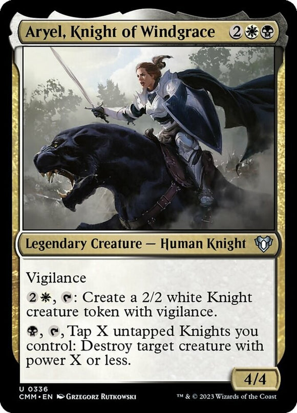 Aryel, Knight of Windgrace - Commander Masters - English - NM - MTG