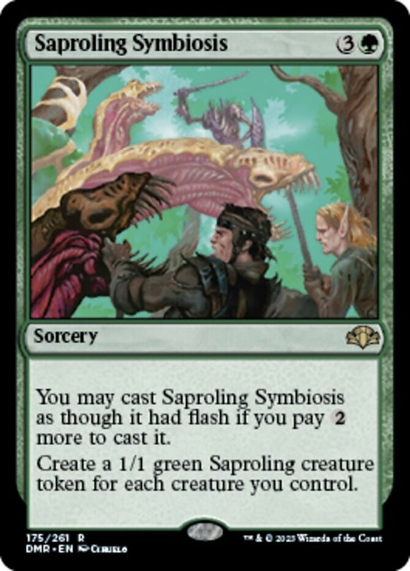 Saproling Symbiosis - Dominaria Remastered - English - NM - MTG