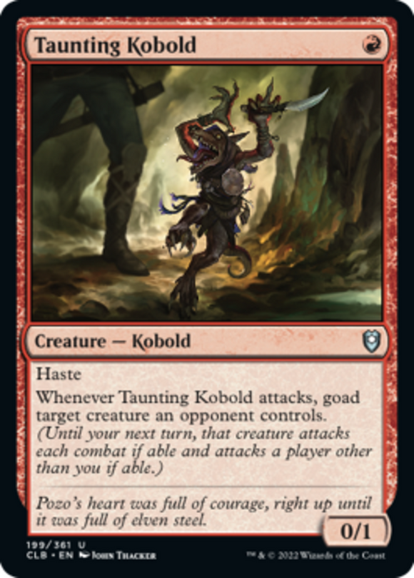 Taunting Kobold - Battle for Baldur's Gate - English - NM - MTG