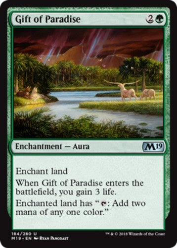 Gift of Paradise - Core Set 2019 (M19) - English - NM - MTG