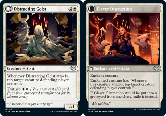 Distracting Geist // Clever Distraction - Innistrad: Crimson Vow - English - NM