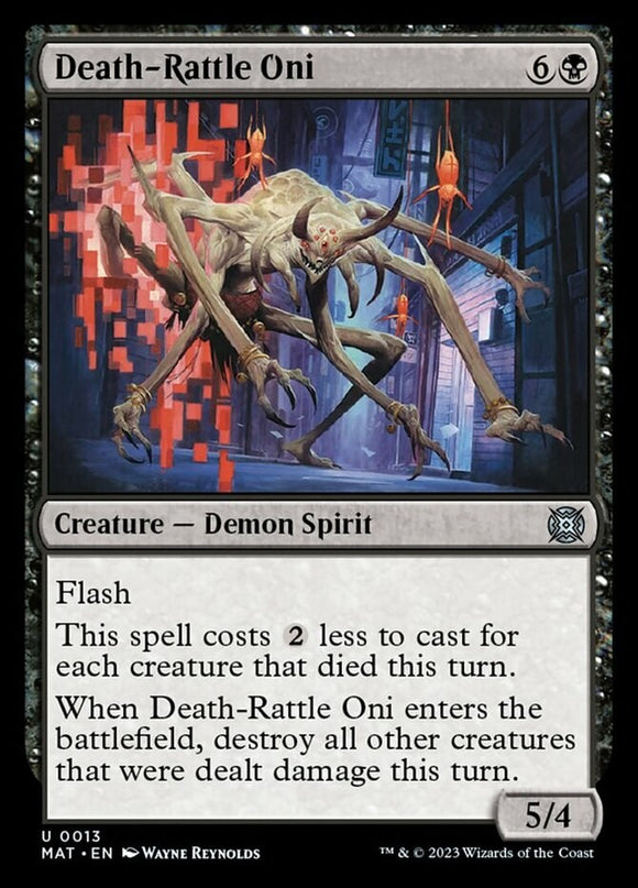 Death-Rattle Oni - March of the Machines: The Aftermath - English - NM - MTG