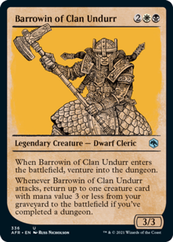 Barrowin of Clan Undurr - Showcase - Forgotten Realms - English - NM - MTG